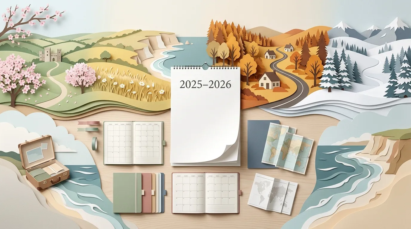 Dates vacances scolaires Angleterre 2025/2026