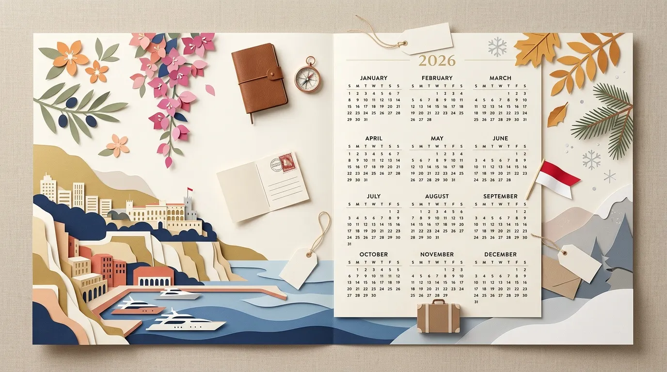 Jours fériés Monaco 2026 : calendrier officiel