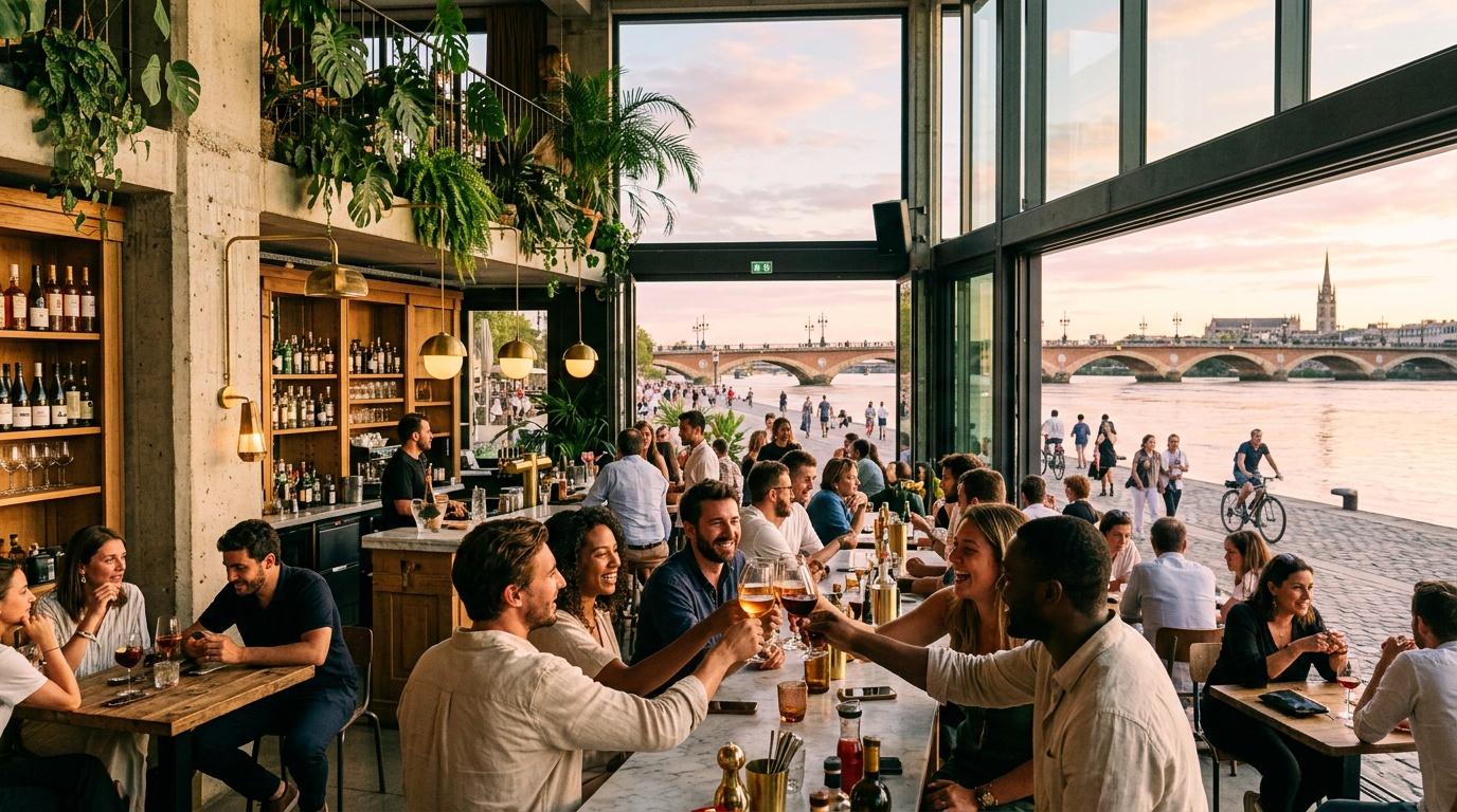 Latitude 20 à Bordeaux : restaurant, bar et espace culturel sur les quais