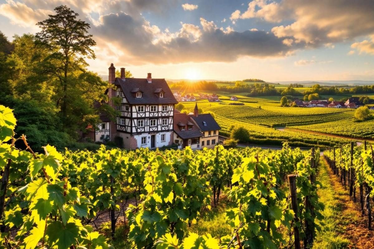 Perché au-dessus des vignes, ce village alsacien évoque un décor de conte médiéval
