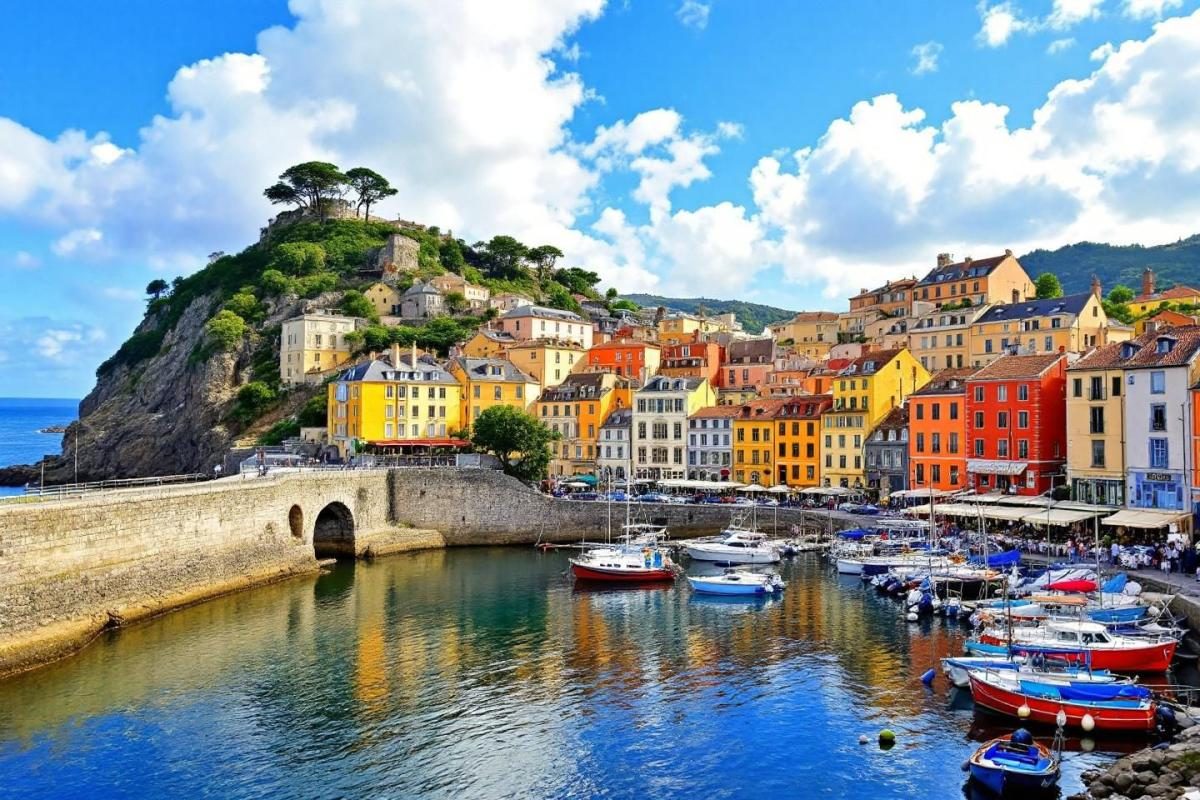 Ce port normand aux maisons colorées rappelle la Côte amalfitaine accrochée à la falaise