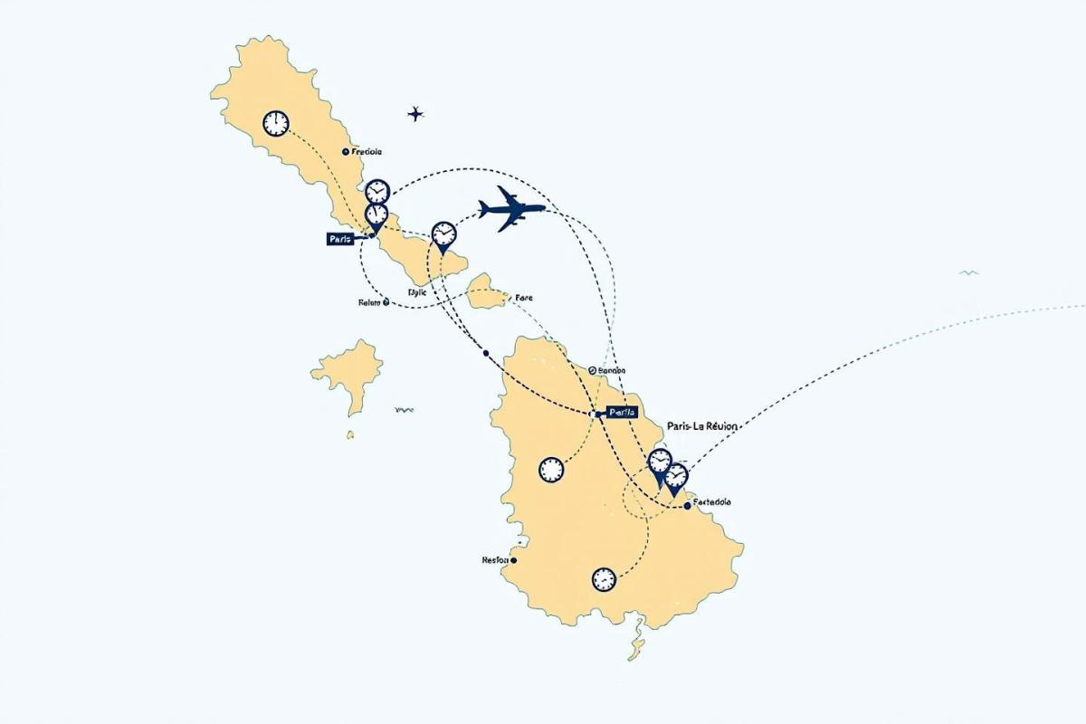 Temps de vol Paris La Réunion : vols pas chers et horaires des compagnies