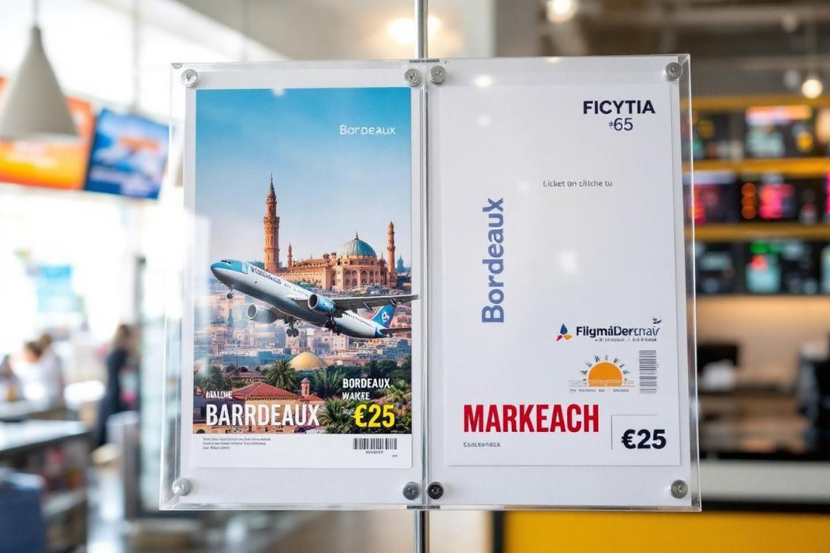 Vol pas cher Bordeaux Marrakech dès 25€ : réservez votre billet d'avion au meilleur prix