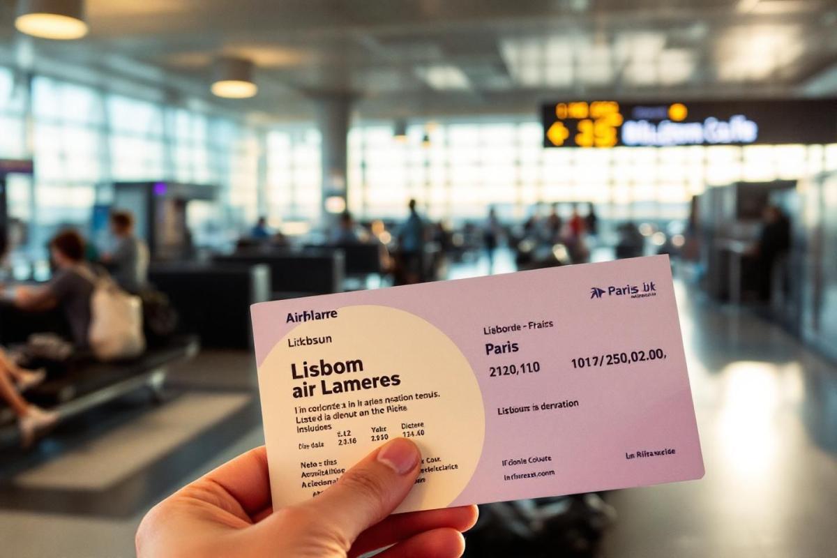Vols pas chers Lisbonne Paris dès 25 € : réservez votre billet d'avion en ligne